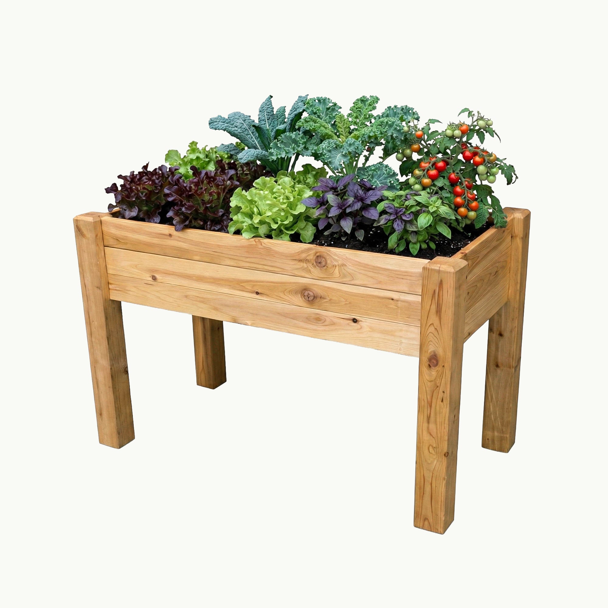 Gronomics 48 in. x 24 in. Unfinished Cedar Elevated Garden Bed