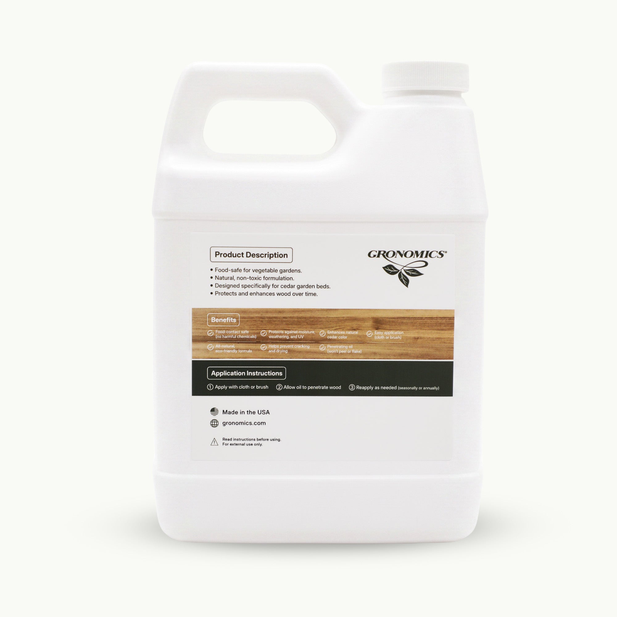 Cedar Garden Bed Oil – Wood Preservative & Protector | Gronomics