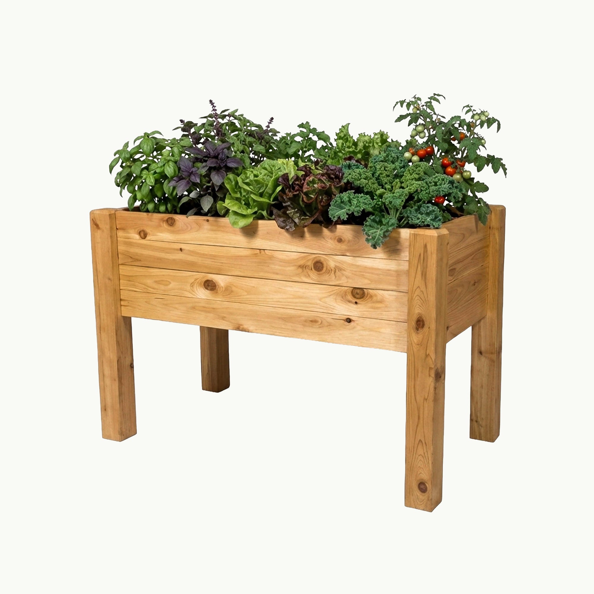 Elevated Garden Bed – 24” x 48” – 14” Deep Cedar Planter