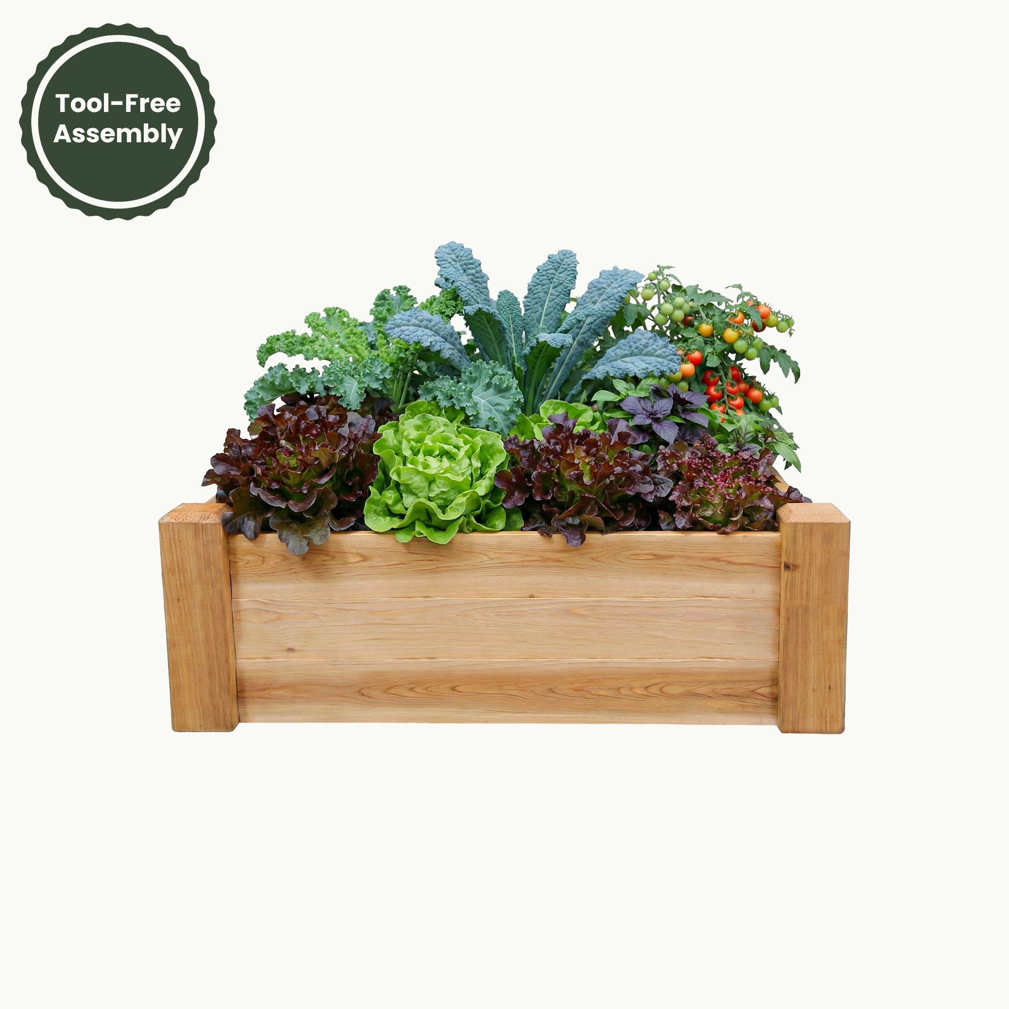 Raised Garden Bed – 34” x 34” – 10.5” Deep Cedar Planter