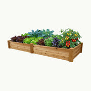 Raised Garden Bed – 34” x 95” – 10.5” Deep Cedar Planter
