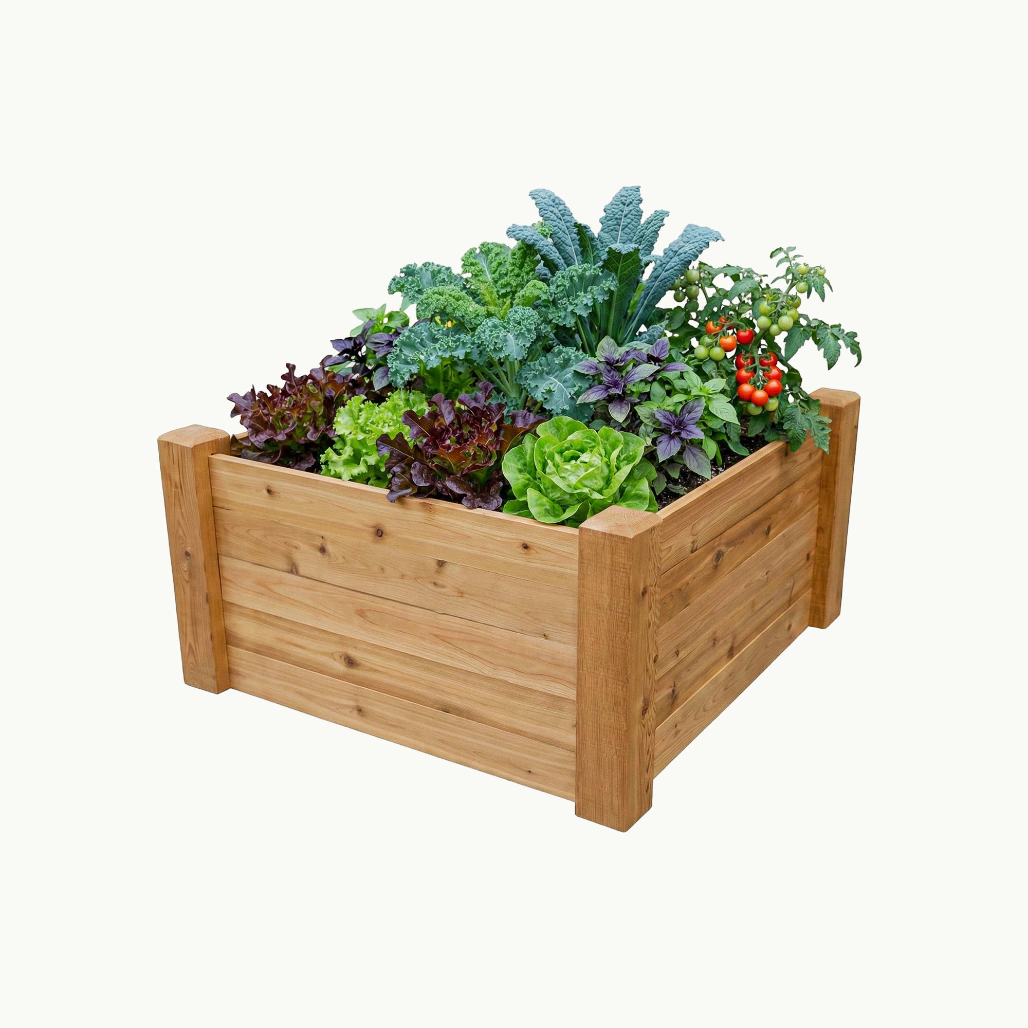 Raised Garden Bed – 34” x 34” – 17.5” Deep Cedar Planter