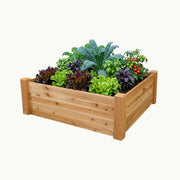 Raised Garden Bed – 48” x 48” – 17.5” Deep Cedar Planter