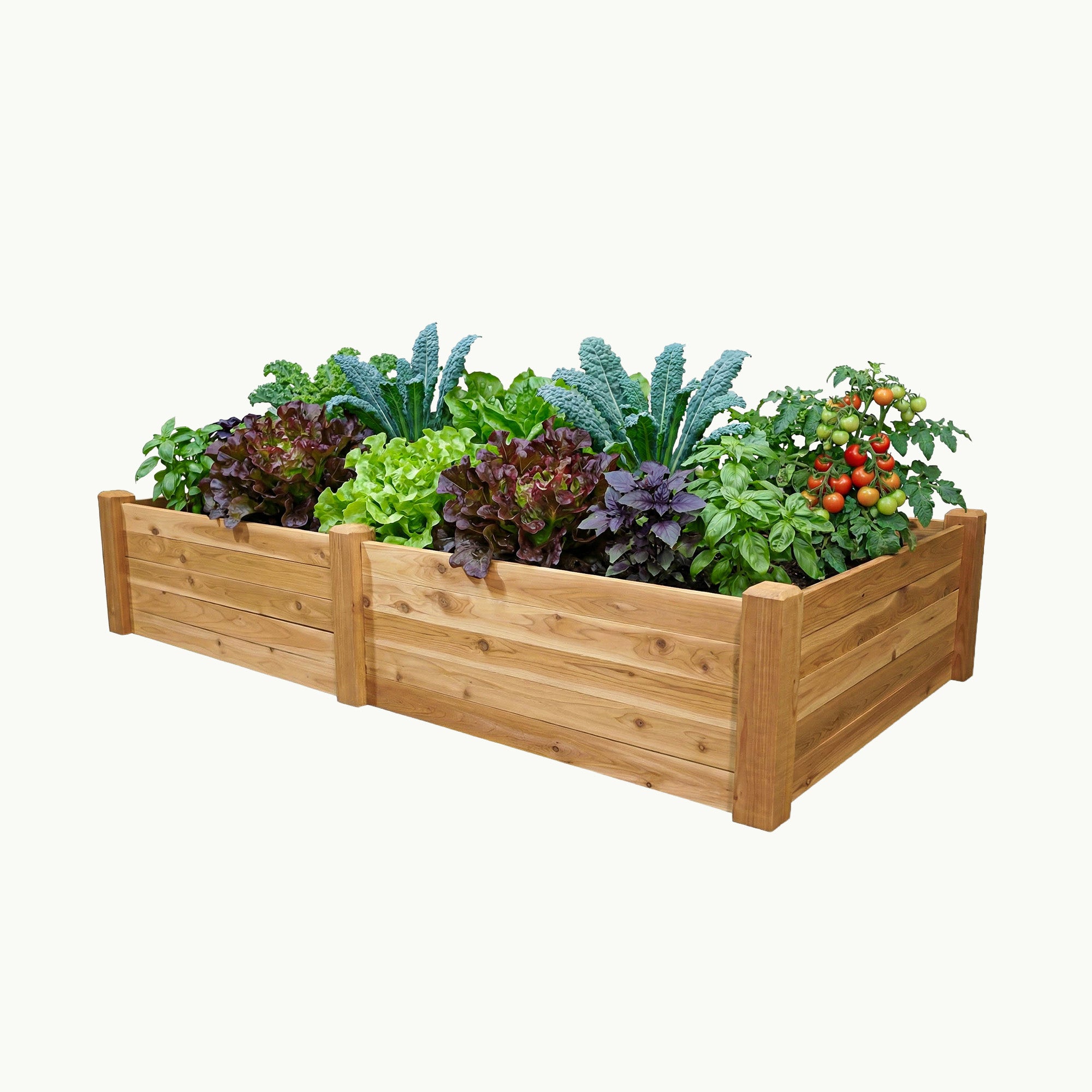 Raised Garden Bed – 48” x 95” – 17.5” Deep Cedar Planter