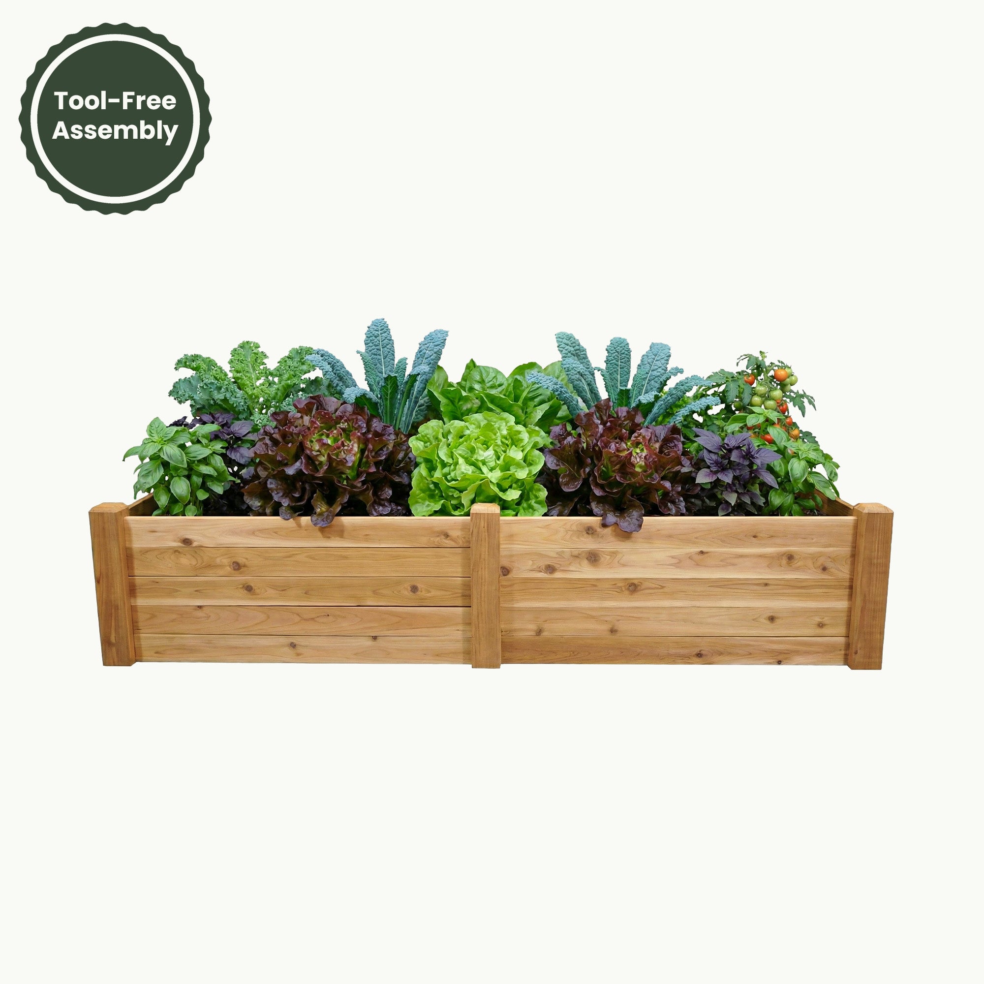 Raised Garden Bed – 48” x 95” – 17.5” Deep Cedar Planter