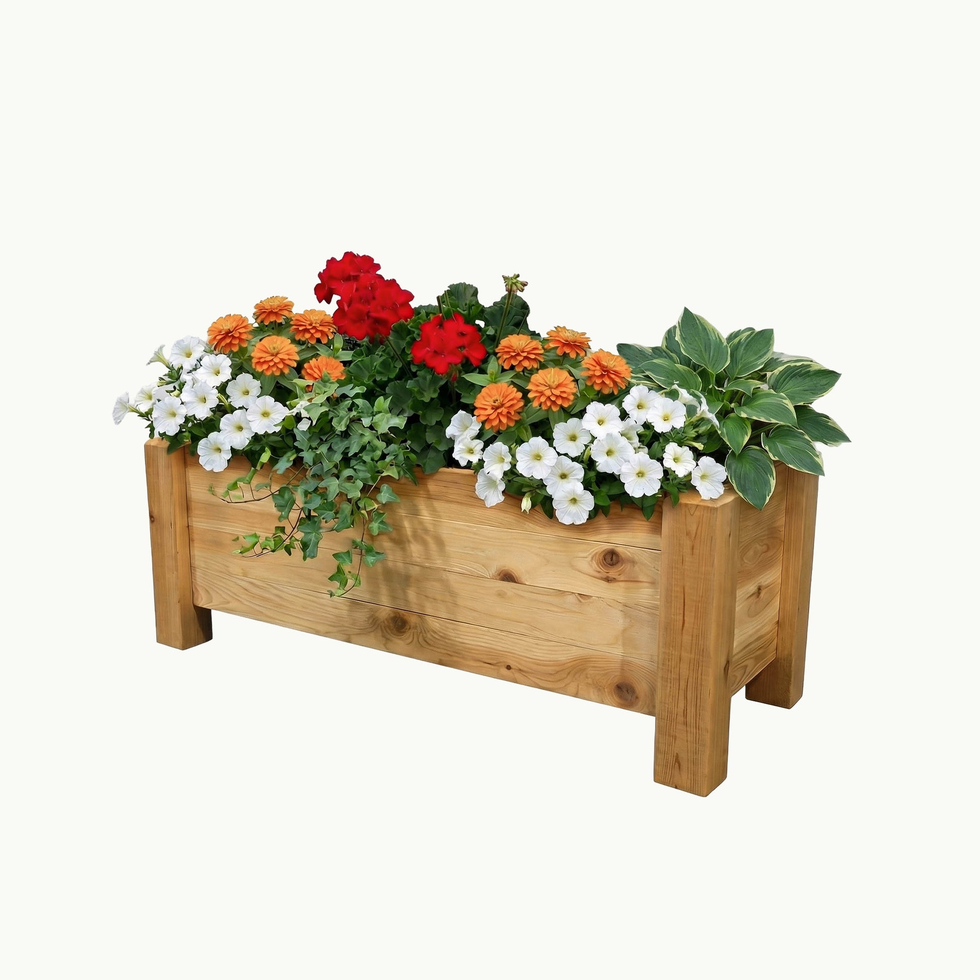 above ground planters boxes Gronomics Rustic Planter Box, 18x48x19 INCH